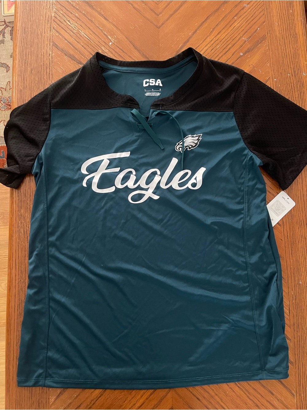 CSA Women’s Teal and Black Eagles Jersey-Style Top